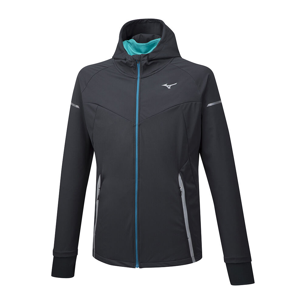 Casaco Mizuno Running Hineri BT Softshell - Homem - Pretas - RQDOY5897